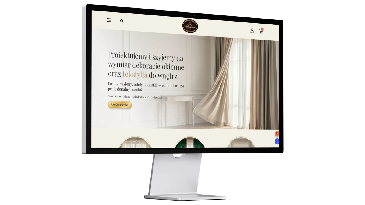 Website for an interior design business — ITPER project
