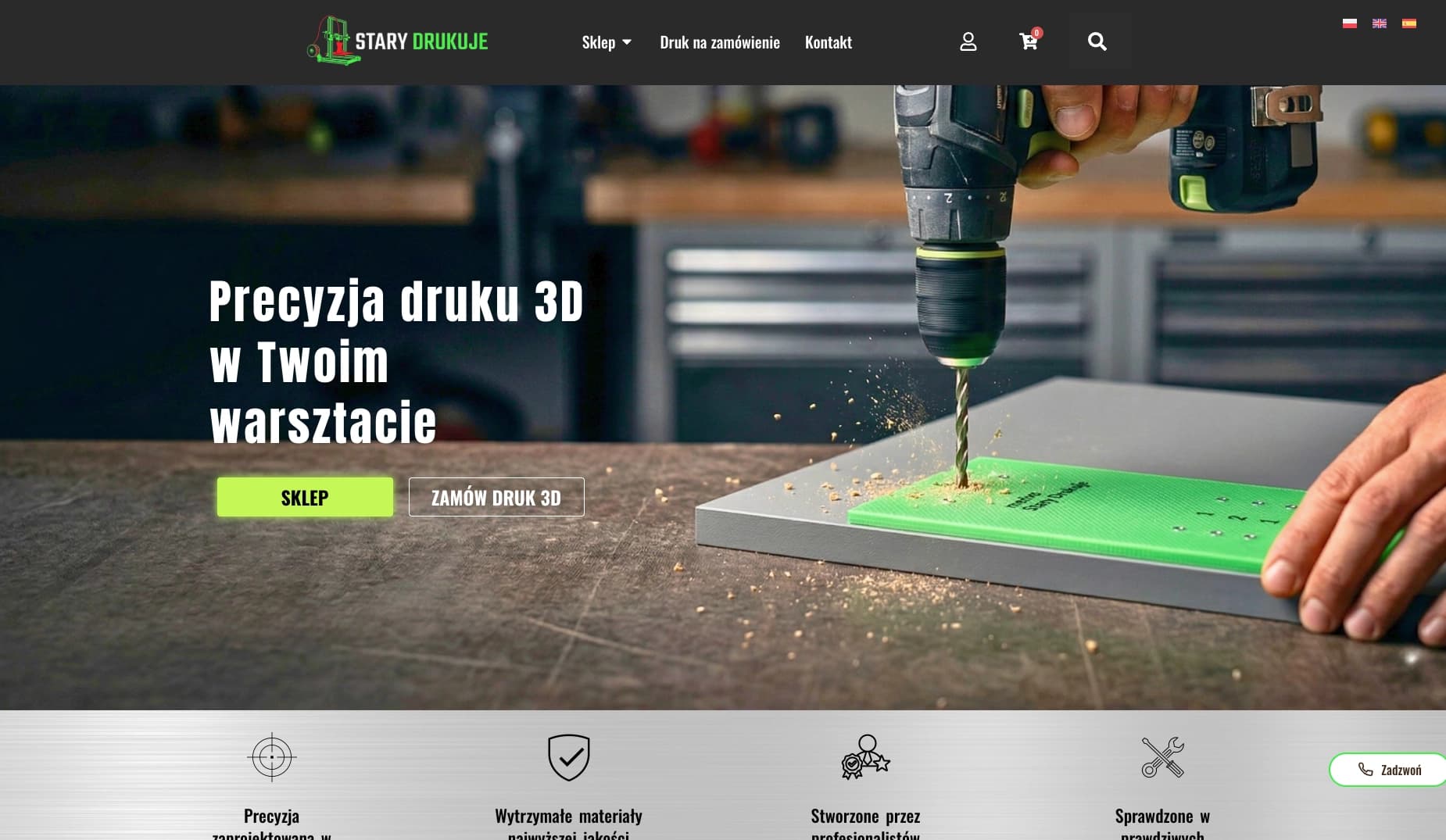 Sklep internetowy dla producenta narzędzi stolarskich